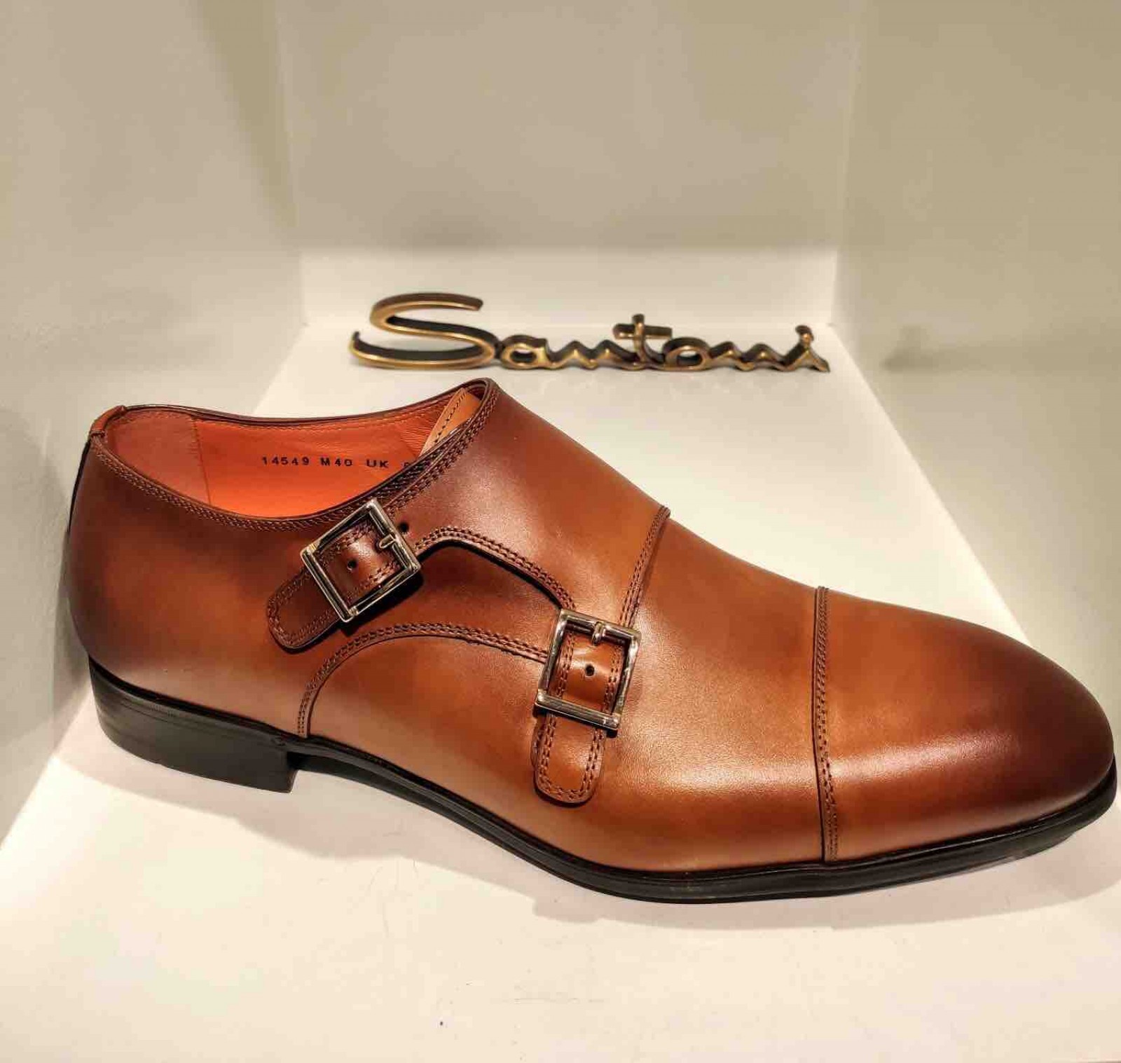 Chaussures à lacets Cuir Santoni pour homme en coloris Marron Homme Chaussures Chaussures  à lacets Chaussures Oxford 