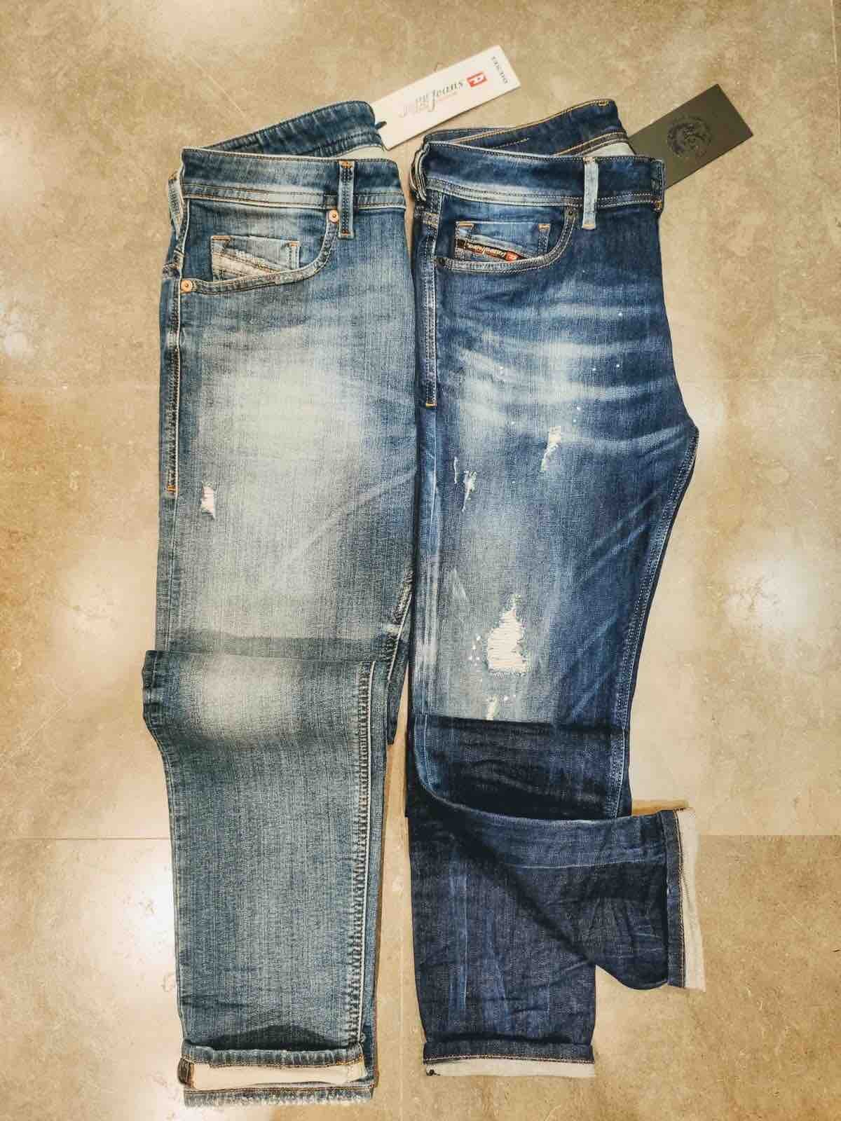 Pantalon en jean Jean DIESEL pour homme en coloris Bleu Homme Vêtements Jeans Jeans coupe droite 