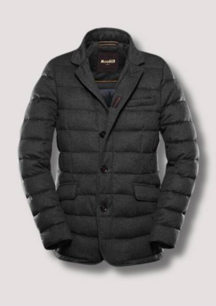 Veste Doudoune matelassée en cachemire et laine