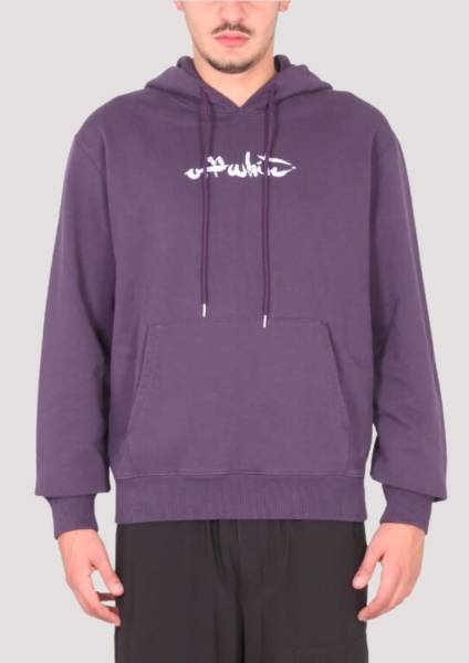 Pull violet avec logo pour homme Off White