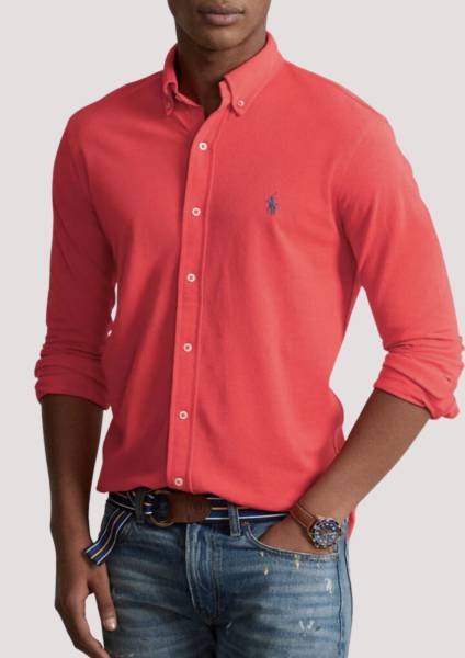 chemise pour homme rouge tendance