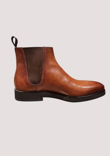 Bottines pour homme Santoni en cuir à lyon