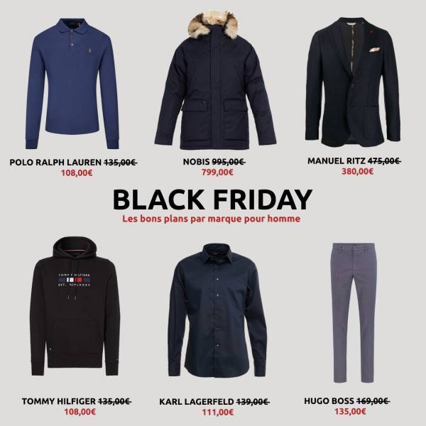 ou trouver les meilleures offres de vêtements pour homme du black friday