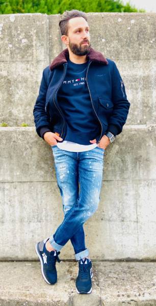 Bloson en Laine Hiver pour Homme avec col fourré sur Lyon