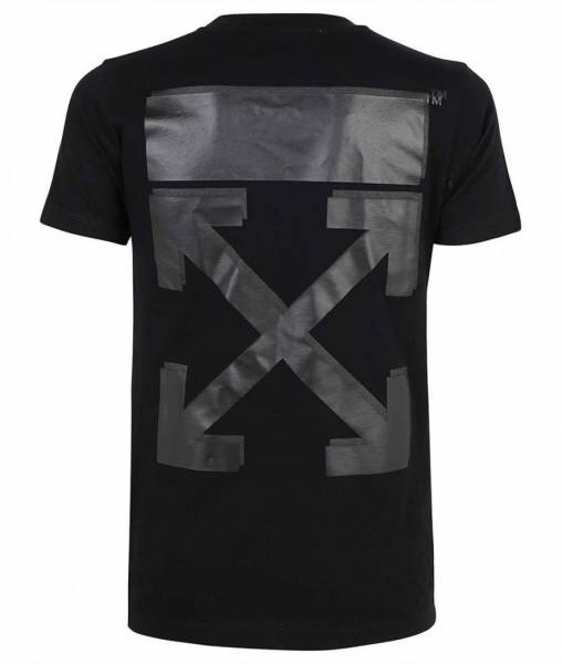 tee shirt off white noir pour homme